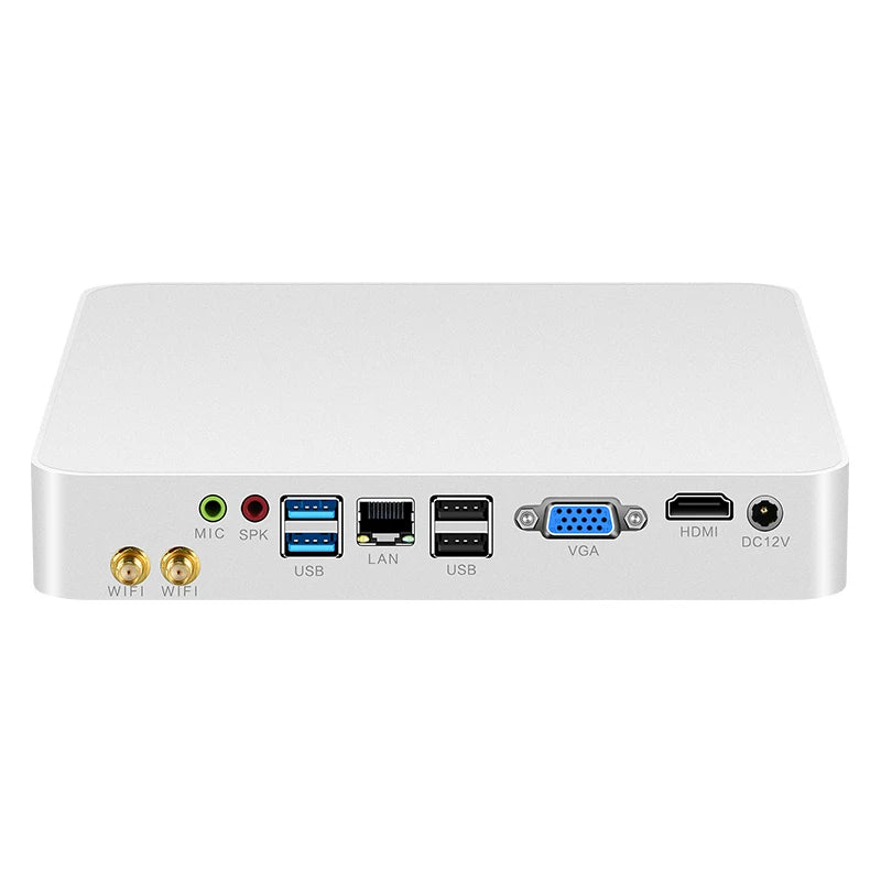 XCY Mini PC Intel N100 i7 4500U i5 4200U Office Computer Win11/Win10/Linux HDMI VGA Display WiFi Gigabit Ethernet 6x USB Ports