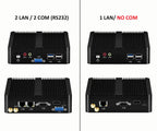 Fanless Mini PC Intel Celeron N2930 J1900 N2840 Dual LAN Windows 10 4 Core Industrial Mini Desktop Computer COM WiFi HTPC