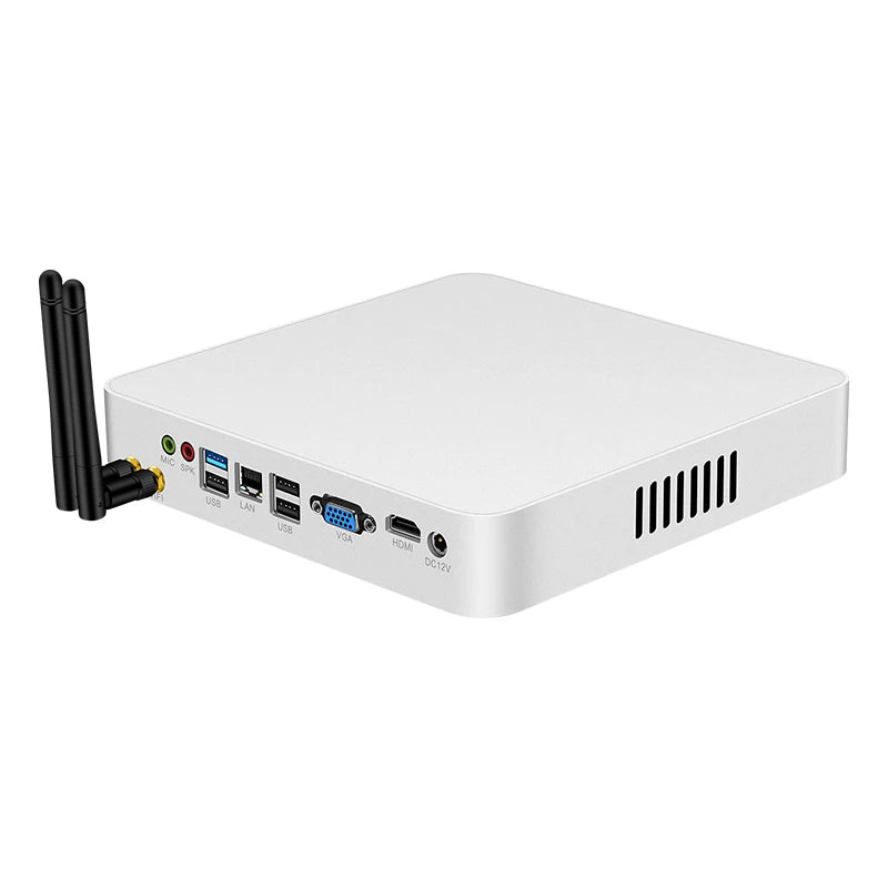 XCY Mini PC Intel N100 i7 4500U i5 4200U Office Computer Win11/Win10/Linux HDMI VGA Display WiFi Gigabit Ethernet 6x USB Ports
