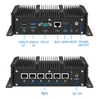 Mini PC Intel Core i7-10710U i5-10310U 6x 2.5G Ethernet Support Windows Ubuntu Pfsense OpenWrt WiFi 4G LTE Virtualization