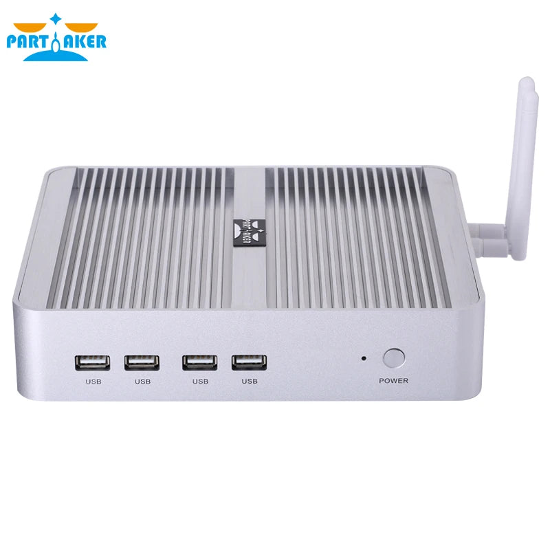 Partaker 12th Gen Mini PC Intel Core i5 1235U Processor Windows 11 VGA HD WIFI DDR4 M.2 2280 NVME Fanless Mini Desktop Computer