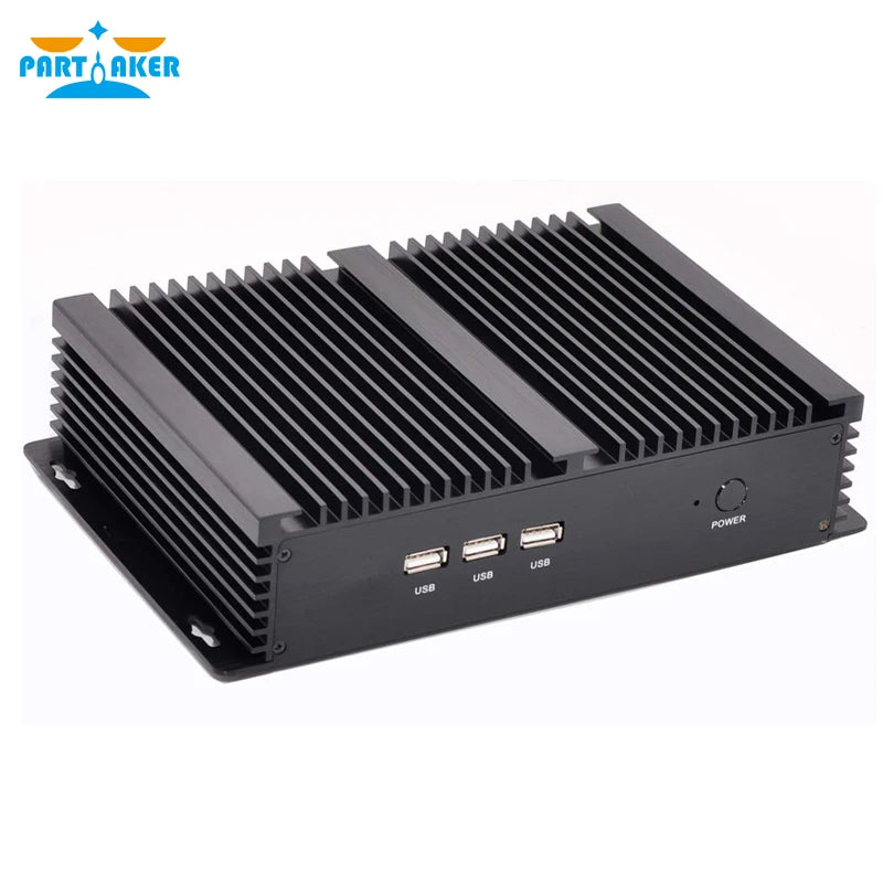 Partaker Fanless Industrial Mini PC Intel Core i7 1260P i5 1235U 2*DDR4 Msata+M.2 PCIE Mini PC Windows 11 HTPC Nuc VGA HDMI