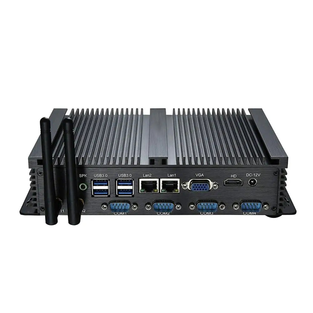 Yohirs Industrial Fanless Mini Computer Intel Core i5 3317U Celeron 1037U 2xRJ45 Lan 4xRS232 COM 8USB Rugged Micro PC Win7 XP OS