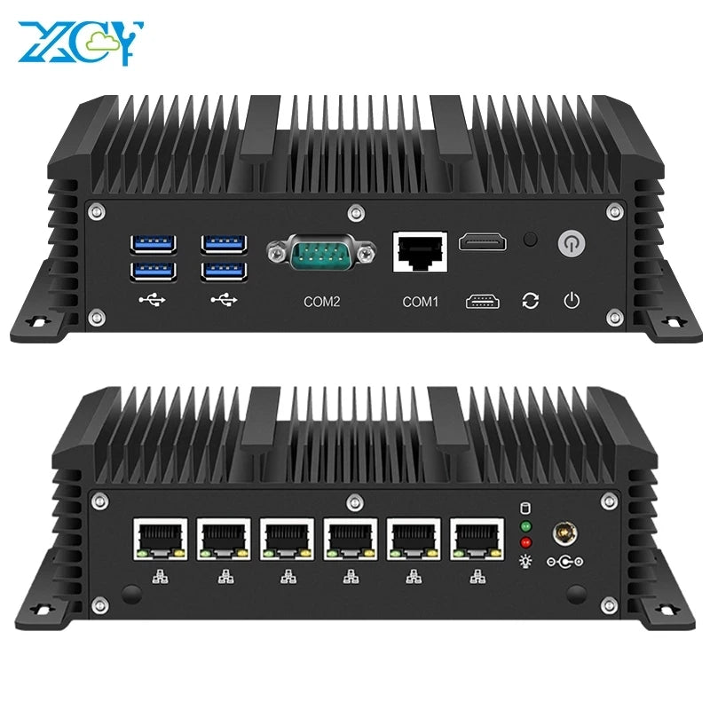 Mini PC Intel Core i7-10710U i5-10310U 6x 2.5G Ethernet Support Windows Ubuntu Pfsense OpenWrt WiFi 4G LTE Virtualization