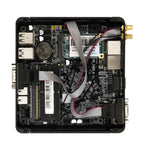 Mini PC Intel Pentium J2900 Quad-cores 2x COM RS232 Dual Gigabit Ethernet Embedded Fanless Industrial Computer Support WiFi 4G