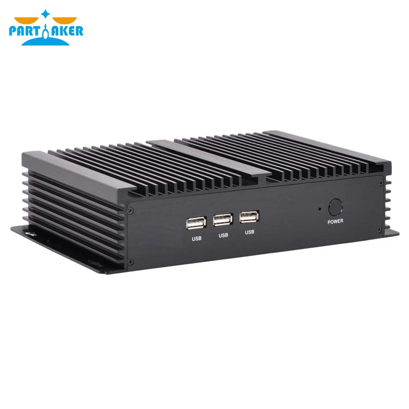 Partaker Fanless Industrial Mini PC Intel Core i7 1260P i5 1235U 2*DDR4 Msata+M.2 PCIE Mini PC Windows 11 HTPC Nuc VGA HDMI