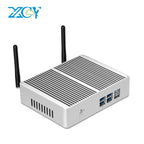 XCY Fanless Mini PC Intel Core i7 4500U i5 4200U i3 5005U Windows 10 HDMI VGA Display 300Mbps Wi-Fi Gigabit Ethernet Linux HTPC