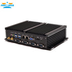 Fanless mini pc industrial computer with USB 3.0 4*COM HDMI Intel Celeron C1037U C1007U Core i5 3317U Windows 11 Linux
