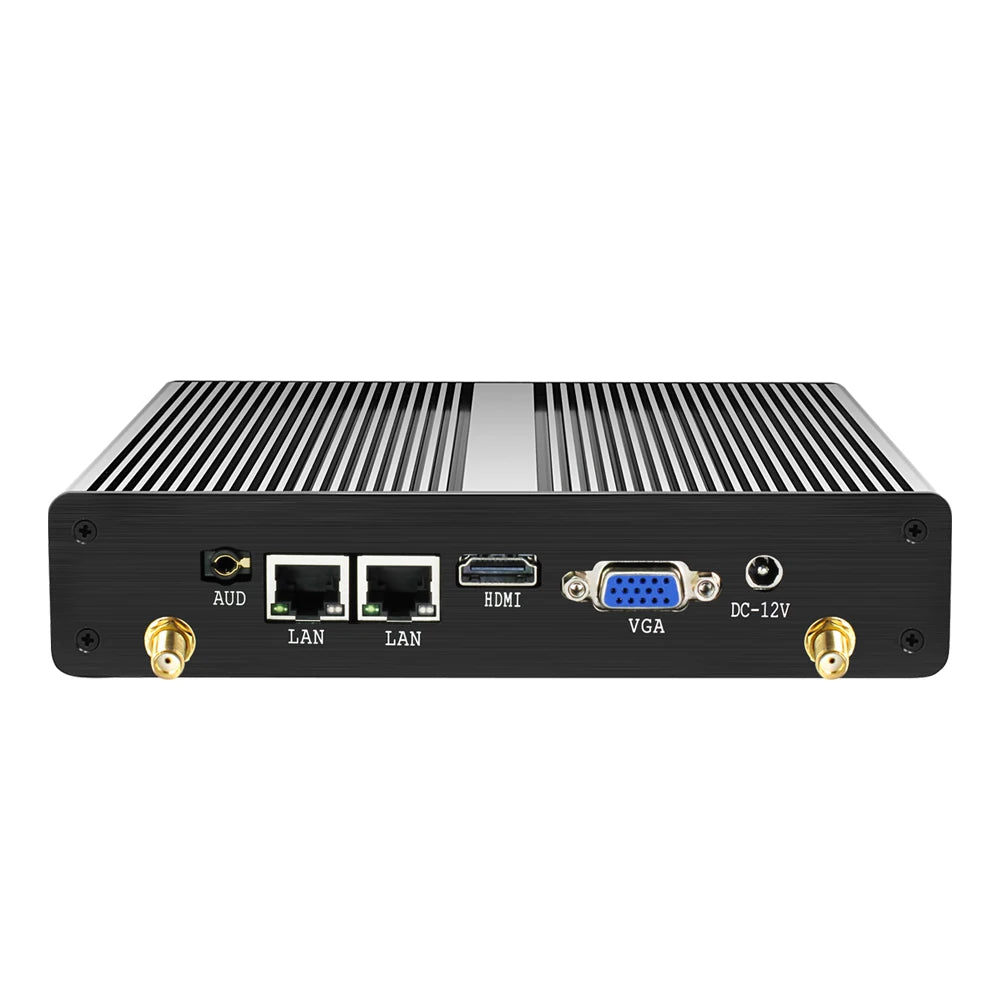 BEBEPC Industrial Fanless Mini PC Celeron 2955U Core Windows 10 Dual LAN 2 RS232 2 LAN DDR3L VGA WIFI USB Mini Computer Desktop