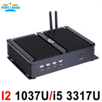Fanless mini pc industrial computer with USB 3.0 4*COM HDMI Intel Celeron C1037U C1007U Core i5 3317U Windows 11 Linux