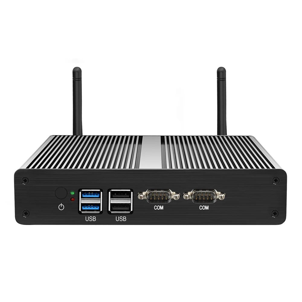 BEBEPC Industrial Fanless Mini PC Celeron 2955U Core Windows 10 Dual LAN 2 RS232 2 LAN DDR3L VGA WIFI USB Mini Computer Desktop