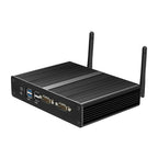 BEBEPC Industrial Fanless Mini PC Celeron 2955U Core Windows 10 Dual LAN 2 RS232 2 LAN DDR3L VGA WIFI USB Mini Computer Desktop