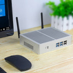 XCY Fanless Mini PC Intel Core i7 4500U i5 4200U i3 5005U Windows 10 HDMI VGA Display 300Mbps Wi-Fi Gigabit Ethernet Linux HTPC