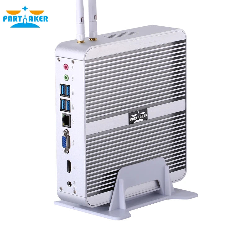 Partaker 12th Gen Mini PC Intel Core i5 1235U Processor Windows 11 VGA HD WIFI DDR4 M.2 2280 NVME Fanless Mini Desktop Computer