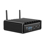 XCY Fanless Mini PC Intel Core i5 i7 i3 4th 5th Gen 2x Serial RS232 2x GbE HDMI VGA 4x USB Ports Support WiFi Windows Linux