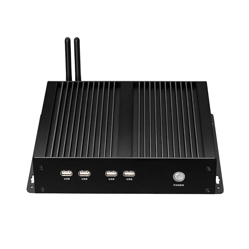 BEBEPC Industrial Fanless Mini Computer 4 COM Intel Core i5-3317U Windows XP/10 Mini PC 4*RS232 WiFi 8*USB Ubuntu Linux PC