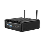 XCY Fanless Mini PC Intel Core i5 i7 i3 4th 5th Gen 2x Serial RS232 2x GbE HDMI VGA 4x USB Ports Support WiFi Windows Linux