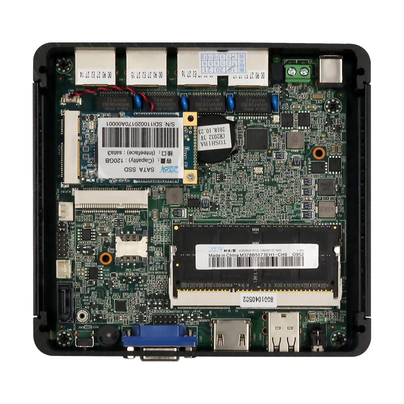 XCY Firewall Router Mini PC Celeron J1900 N100 N5105 J4125 4x 2.5G Ethernet Support Virtualization OpenWrt Pfsense OPNsense EXSI