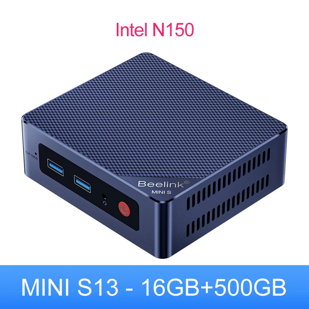 Beelink MINI S12  Mini PC 12th Gen Intel N95 S13 N150 8GB DDR4 256GB SSD Wifi5 Dual 1000M LAN Win 11 Desktop Mini Computer