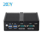 Fanless Mini PC 12th Gen Intel Celeron J6412 DDR4 M.2 SSD 2x GbE LAN RS232 RS485 Support WiFi SIM 4G LTE Windows 10/11 Linux