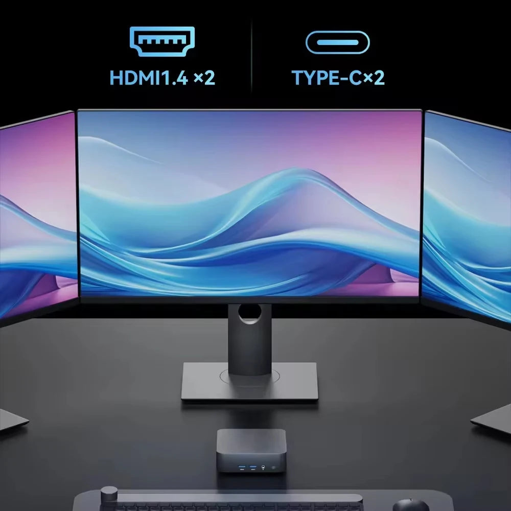 2026 NEW Core i9-8950HK/i7-4510 Portable Mini PC Computer Windows 11 16GB DDR4 1/2TB SSD Gaming Computer WiFi 6 office Desktop