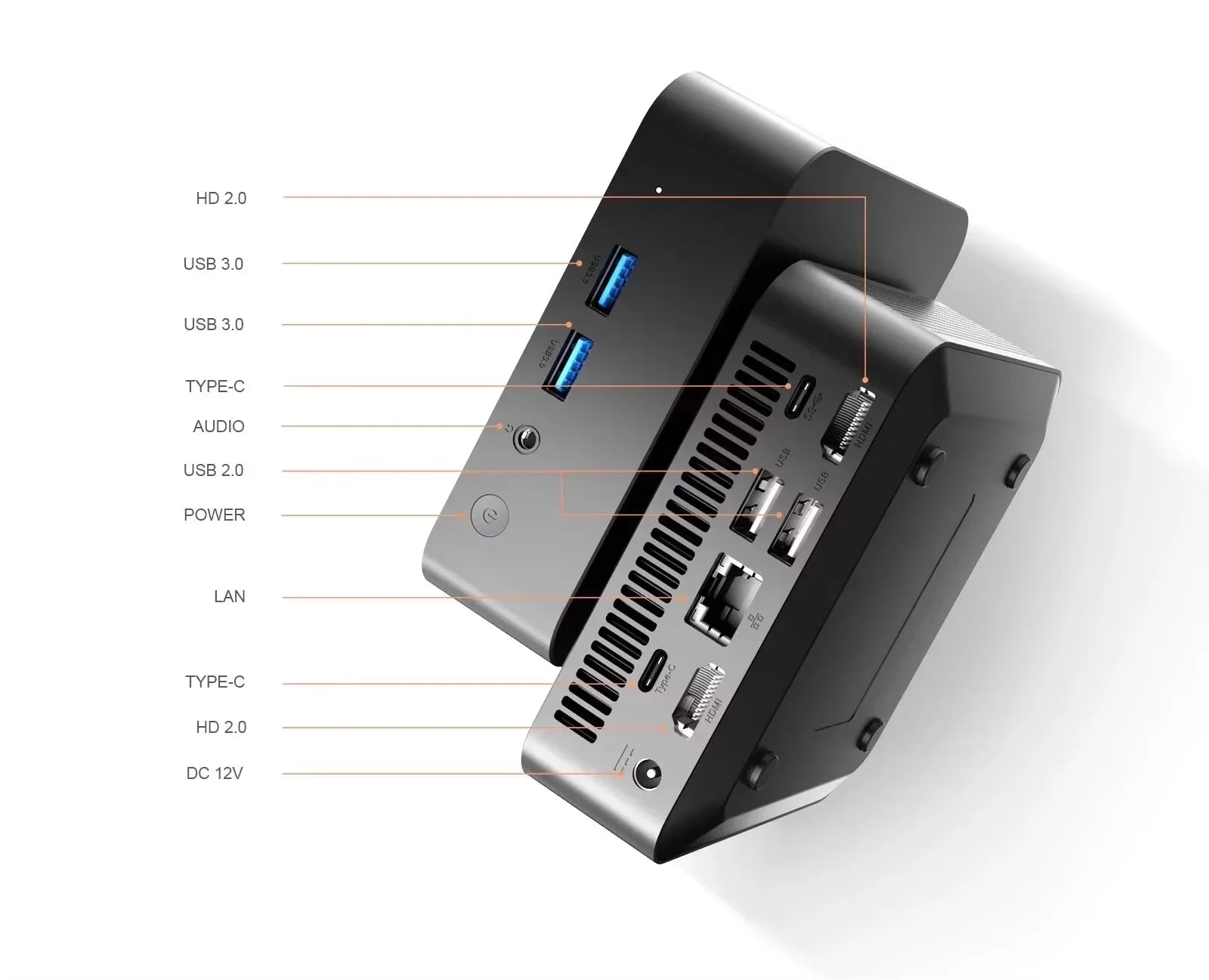 2026 Intel Core i9 8950HK Mini PC Windows 11 16GB DDR4 512GB 1TB SSD Portable Gaming Mini PC WiFi6 BT5.2 4K Mini Computer PC