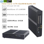 11th Gen Upgraded Version MINI Gaming PC Intel Core i7-11800H RTX 3070 8G RTX3060M 12G RTX4060 8G GPU 2 * DDR4   4 screen output