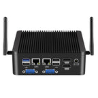 Industrial Mini PC Intel Pentium J5005 4xCOM 8xUSB 2xLAN 2xHDMI SIM Slot mPCIe WiFi 4G LTE GPIO LVDS Win11/10 Linux TPM2.0