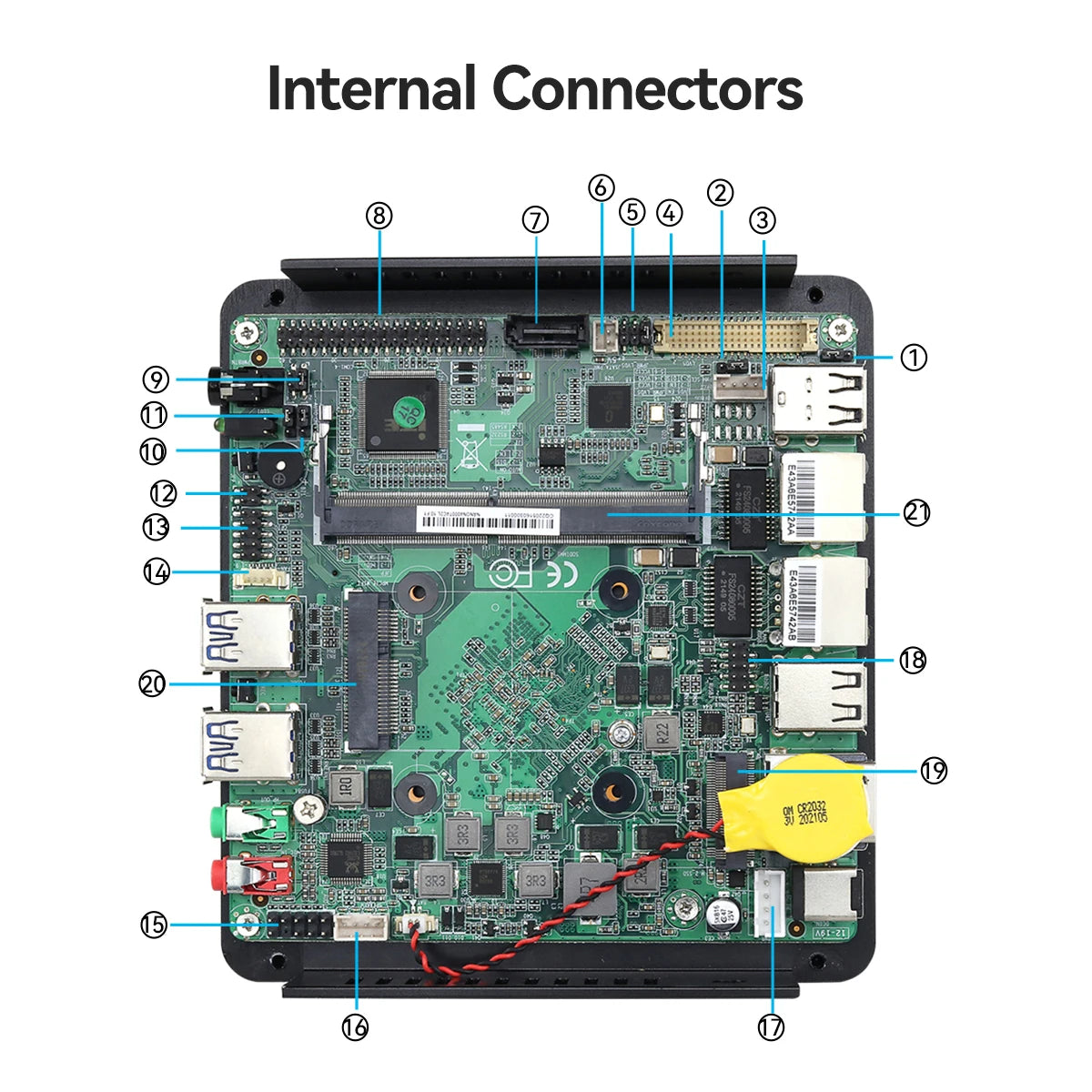 XCY Fanless Mini PC Intel Pentium J5005 DDR4 M.2 SSD RS232/485 2x LAN GPIO mPCIE 4G LTE 8x USB LVDS HDMI TPM 2.0 Windows 11