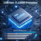 Mini PC Computer i5-1340P WIFI6 BT5.2 Mini Gaming PC 2.5G LAN USB4.0 32GB DDR5 4800MHz PCIe SSD Mini Desktop Computer