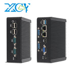 Fanless Industrial PC Intel J6412 N2840 J2900 4xCOM RS232 RS485 6xUSB 2x LAN HDMI VGA Mini PCIe WiFi 4G LTE GPIO Windows Linux