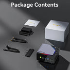 GMKtec K12 Gaming Mini PC AMD Ryzen 7 H 255(Upgraded 8745HS) Desktop Mini Computers Radeon 780M WiFi 6E/BT5.2, USB-C,  Barebone
