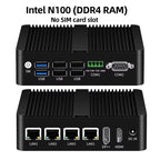 XCY Firewall Router Mini PC Celeron J1900 N100 N5105 J4125 4x 2.5G Ethernet Support Virtualization OpenWrt Pfsense OPNsense EXSI