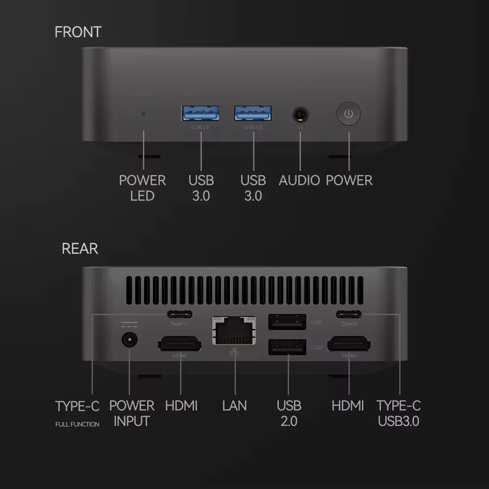 2026 NEW Core i9-8950HK/i7-4510 Portable Mini PC Computer Windows 11 16GB DDR4 1/2TB SSD Gaming Computer WiFi 6 office Desktop