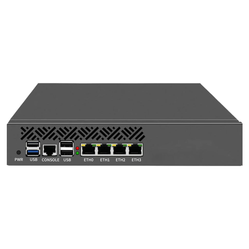 Partaker Firewall Hardware Network Security Server Mini 1U 9.5 Inch Rack-mounted Intel N100 4 LAN 2.5Gb 1G/10G SFP OPNsense