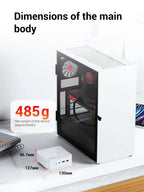 FIREBAT AM02 Mini PC AMD Ryzen 7 H255 DDR5 16GB RAM M.2 PCIe 512GB SSD WiFi6 BT5.2 1000M LAN Portable Windows11 Desktop Computer