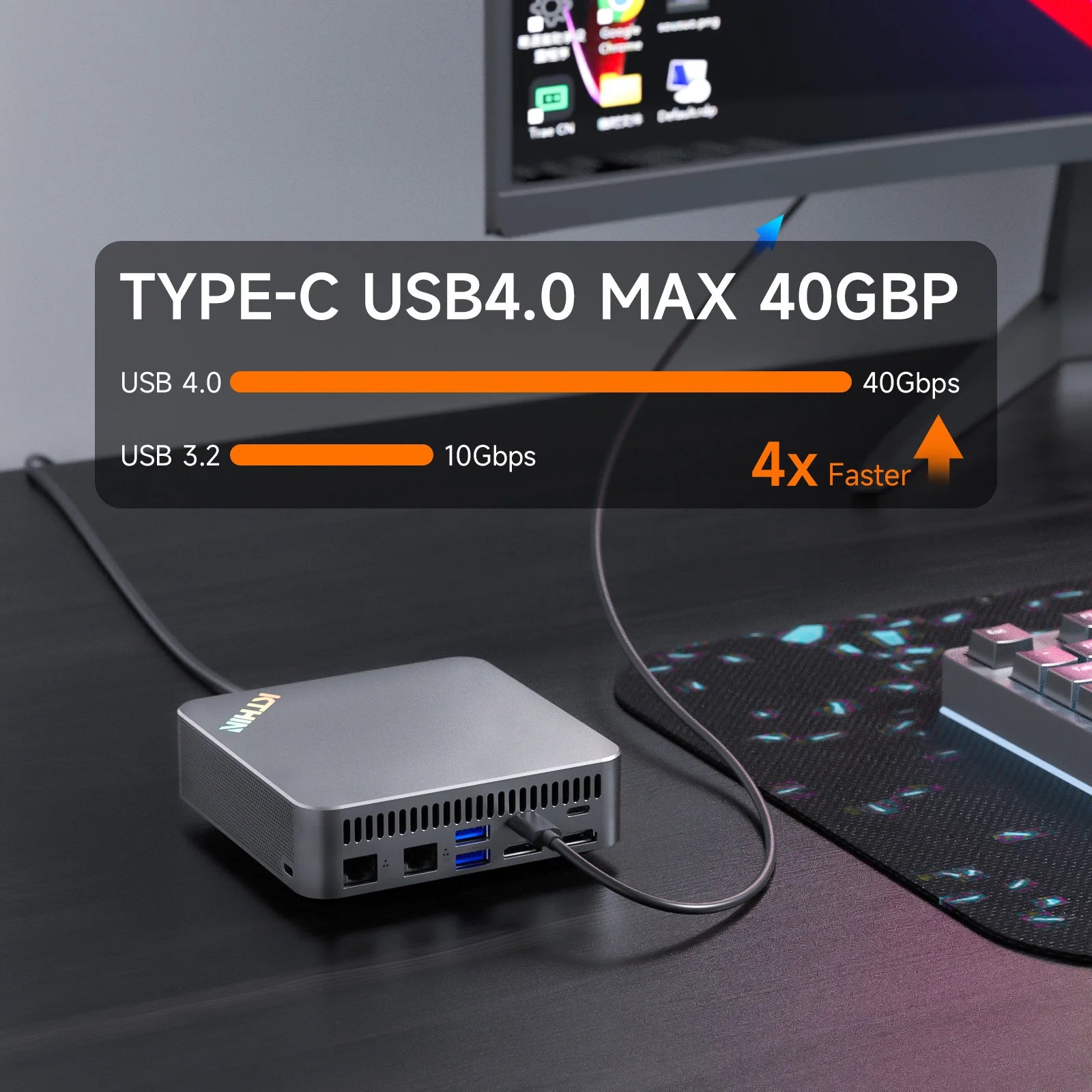 KTHIN MID3 Mini PC i5 1340P 13600H WIFI6 BT5.2 Mini Computer DDR5 16GB RAM 512GB ROM 2.5G LAN USB4.0 Mini Desktop Computer