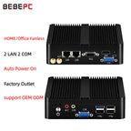 Fanless Mini PC Intel Celeron N2930 J1900 N2840 Dual LAN Windows 10 4 Core Industrial Mini Desktop Computer COM WiFi HTPC