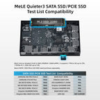 MeLE Quieter3Q Fanless Mini Computer Jaskperlake N5100 8G 128G Intel Mini PC NVMe SSD 4K HDMI HDR 2.4G 5G Gigabit PXE