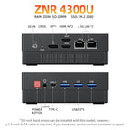 TexHoo AMD R7 6800H 6600H 6600U 7530U 5800H  4800H 4500U Mini PC  DDR5 NVMe SSD WiFi 6  BT5.2 HDMI DP  Dual LAN Desktop computer