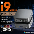 2026 Brand New Intel Core i9-8950HK Windows 11 Pro 16GB RAM 1TB SSD Gaming i9 Computer WiFi 6 USB3.0 Mini Desktop Computer PC
