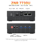 TexHoo AMD R7 6800H 6600H 6600U 7530U 5800H  4800H 4500U Mini PC  DDR5 NVMe SSD WiFi 6  BT5.2 HDMI DP  Dual LAN Desktop computer