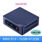 Beelink MINI S13 Mini PC Intel Twin Lake N150 16GB DDR4 500GB SSD Win11 Wifi6 1000M LAN Desktop Mini Computer
