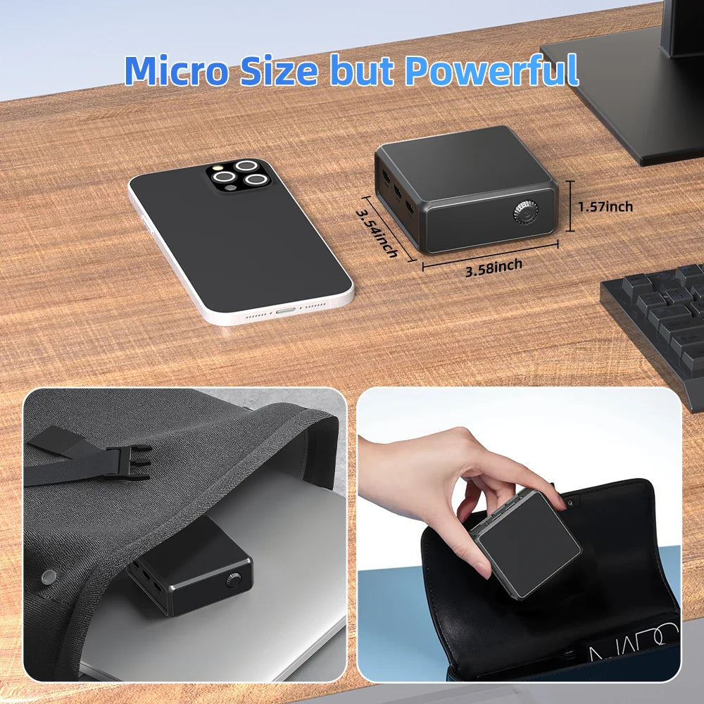 New 12Th Gen Mini Pc Windows11 Intel  N100 Processor 8Gb Ddr5 3200Mhz 256Gb Pocket 12V  Mini Computer openclaw