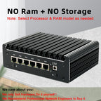 Intel Celeron 6305/N150/Pentium Gold 8505 Soft router 6Lans i226-V 2.5G Fanless Mini PC NVMe SATA pfSense Firewall Appliance