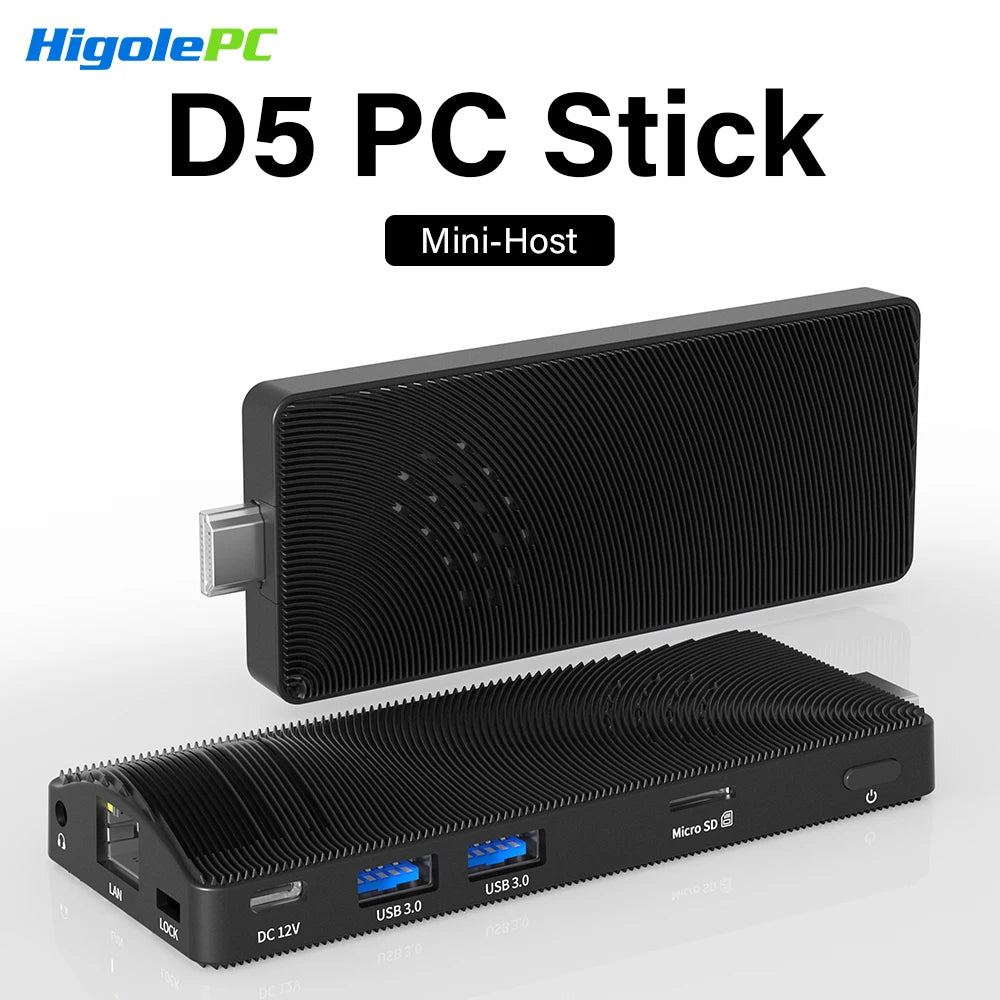 Higole D5 PC Stick Fanless Mini PC Intel Pentium N4200 Windows 10 WiFi5 4GB 64GB Laptop Desktop PC 4K TV Stick PC Mini Computers