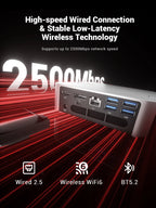 FIREBAT F1 MINI PC AMD Ryzen 7 H255 LPDDR5 24GB RAM 1TB SSD WIFI6 BT5.2 Portable Desktop MINI-PC Windows 11 Desktop Computer