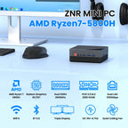 ZXIPC AMD Ryzen5 5625U R7-7530 5800H Gaming Mini PC Computer Gaming Pocket Dual LAN WIFI6 BT 5.2  NUC Office DDR4 NVMe