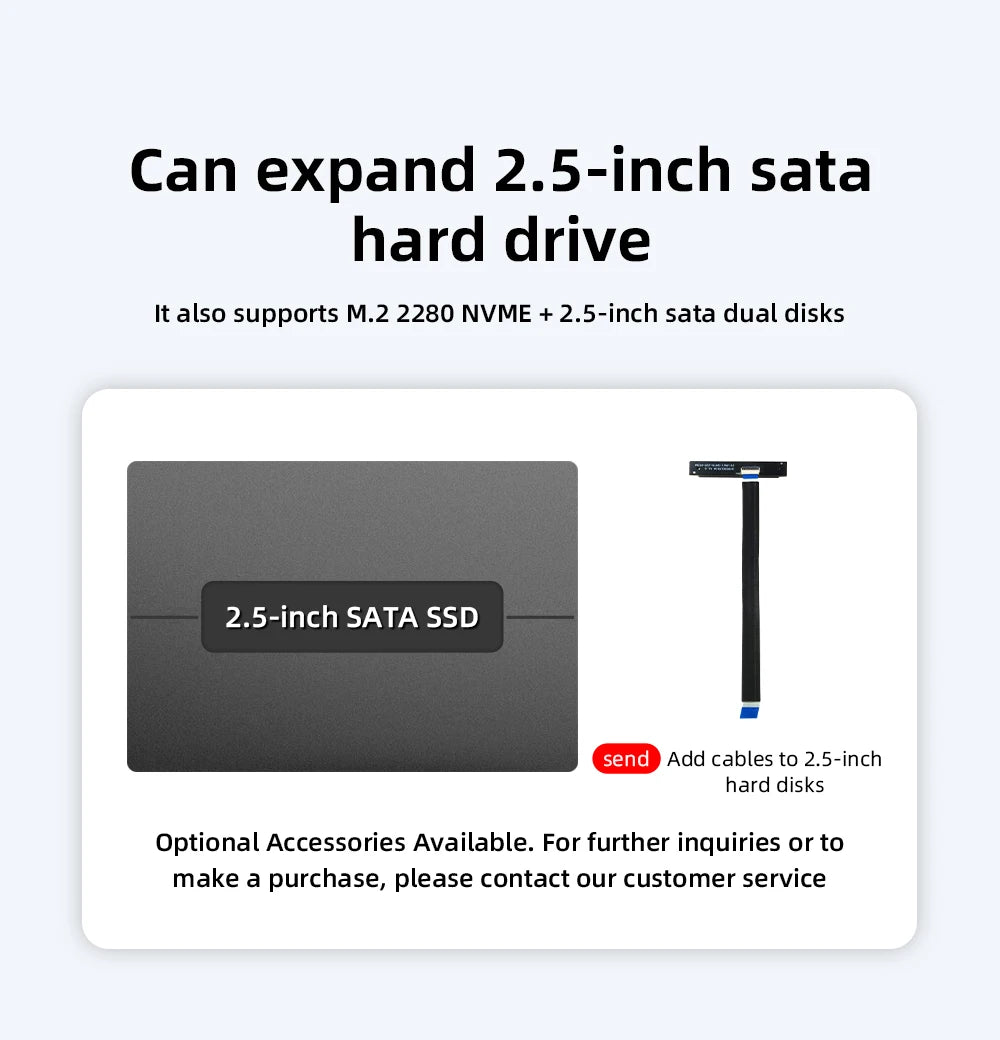 2.5 SATA cables  Supplement the price difference of accessories