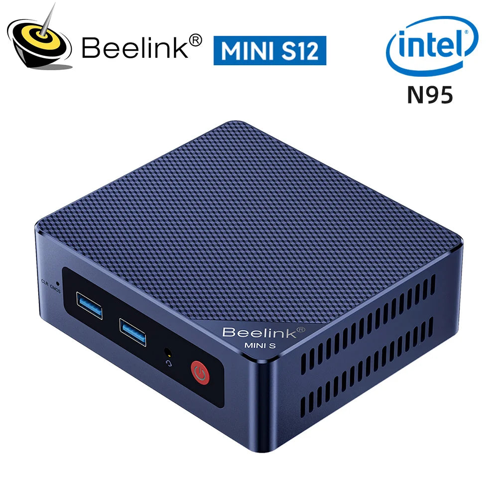 Beelink MINI S12  Mini PC 12th Gen Intel N95 S13 N150 8GB DDR4 256GB SSD Wifi5 Dual 1000M LAN Win 11 Desktop Mini Computer